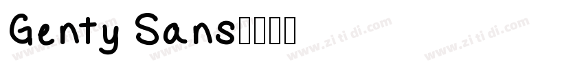 Genty Sans字体转换